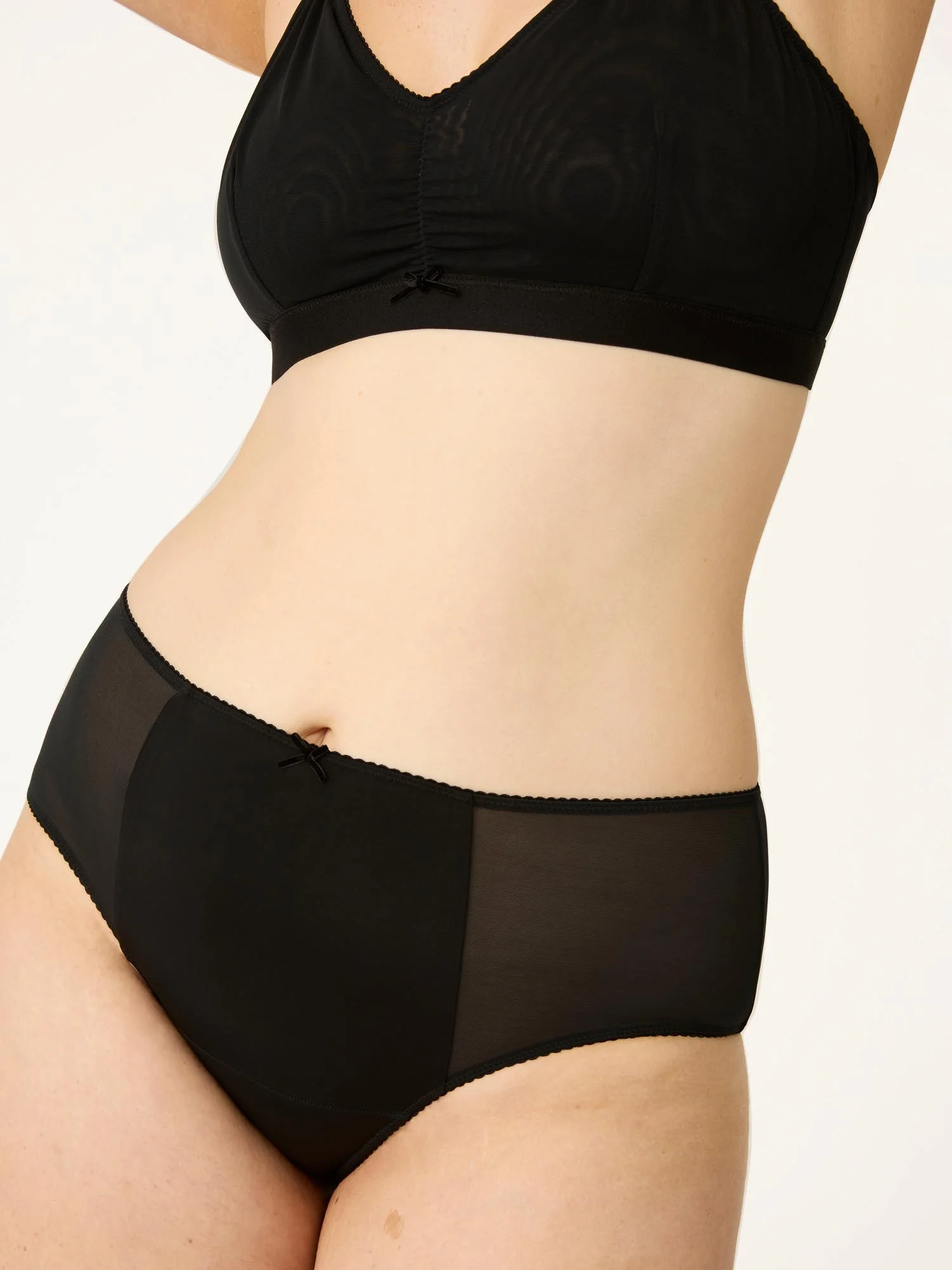 Elena Hi Waist Brief Moderate Noir Black - Image 3