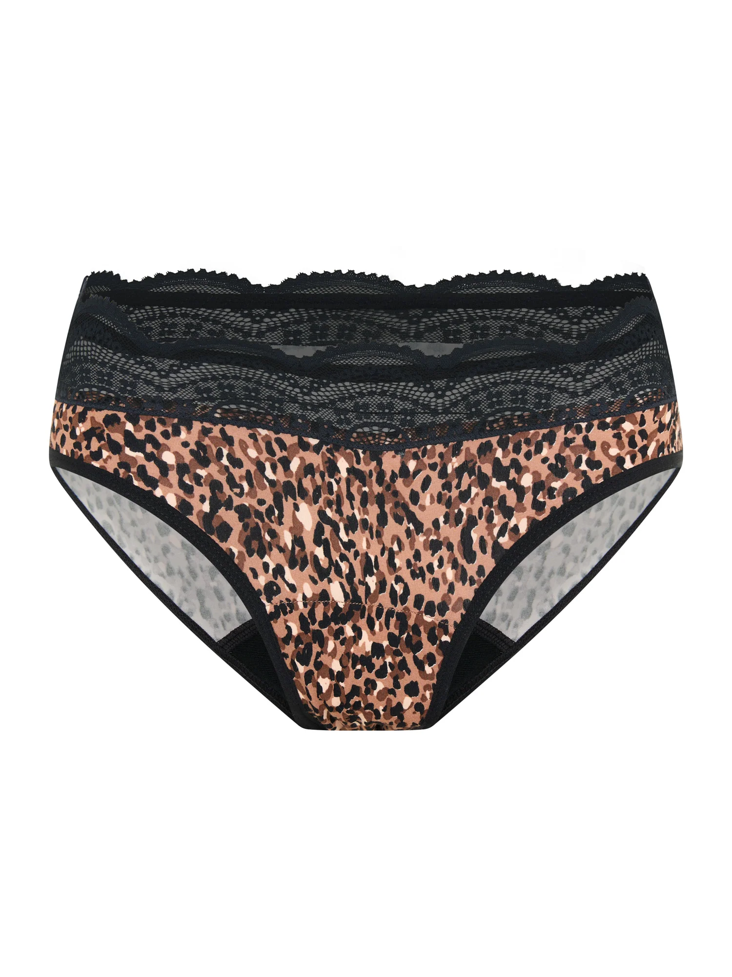 Sensual Hi Waist Bikini Moderate Animalia Brown - Image 6
